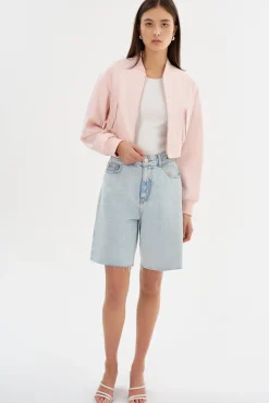 Femme LAMARQUE Éveline | Bomber Court En Similicuir