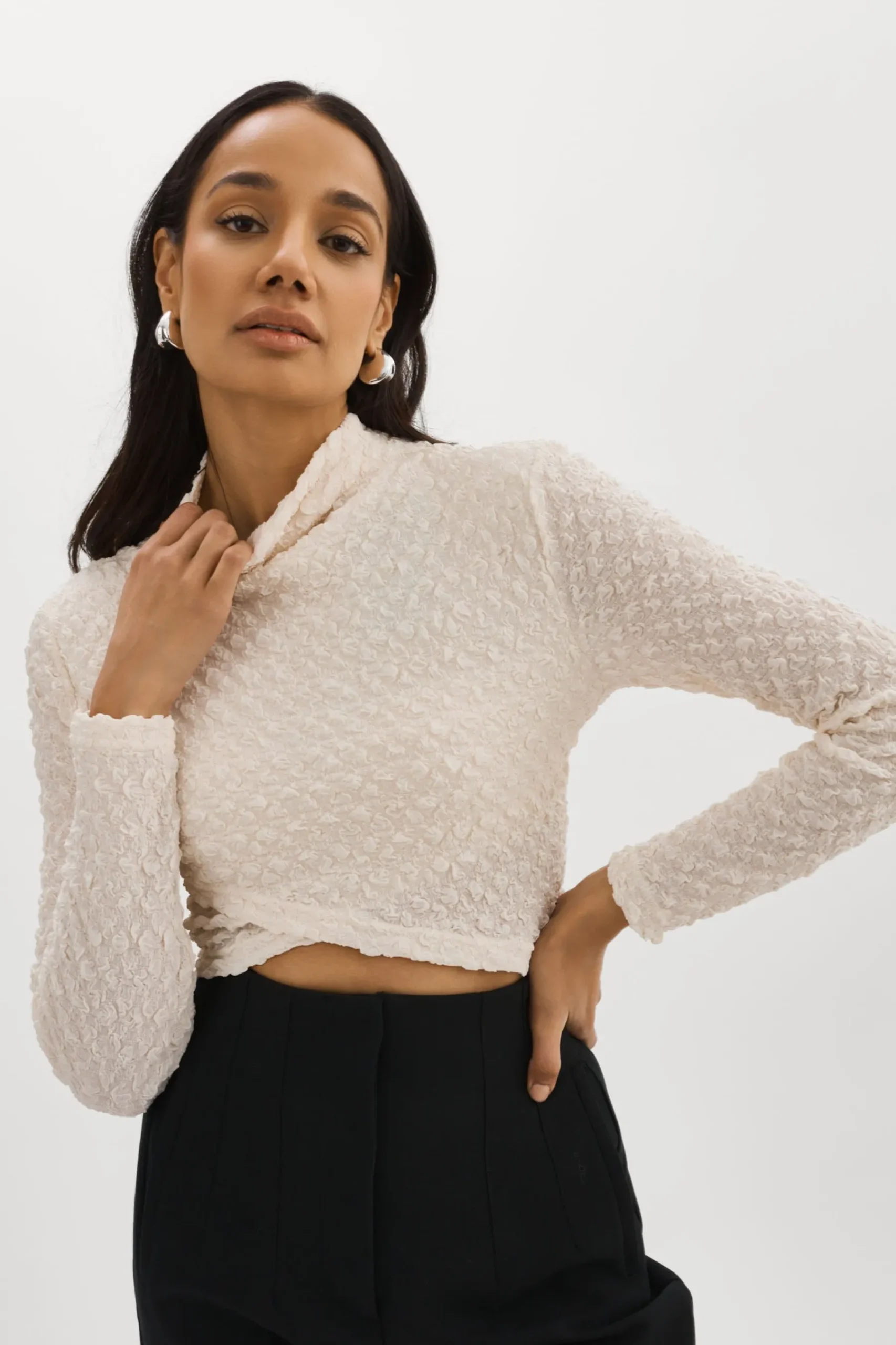 Femme LAMARQUE VELMA | Haut Croisé à Manches Longues