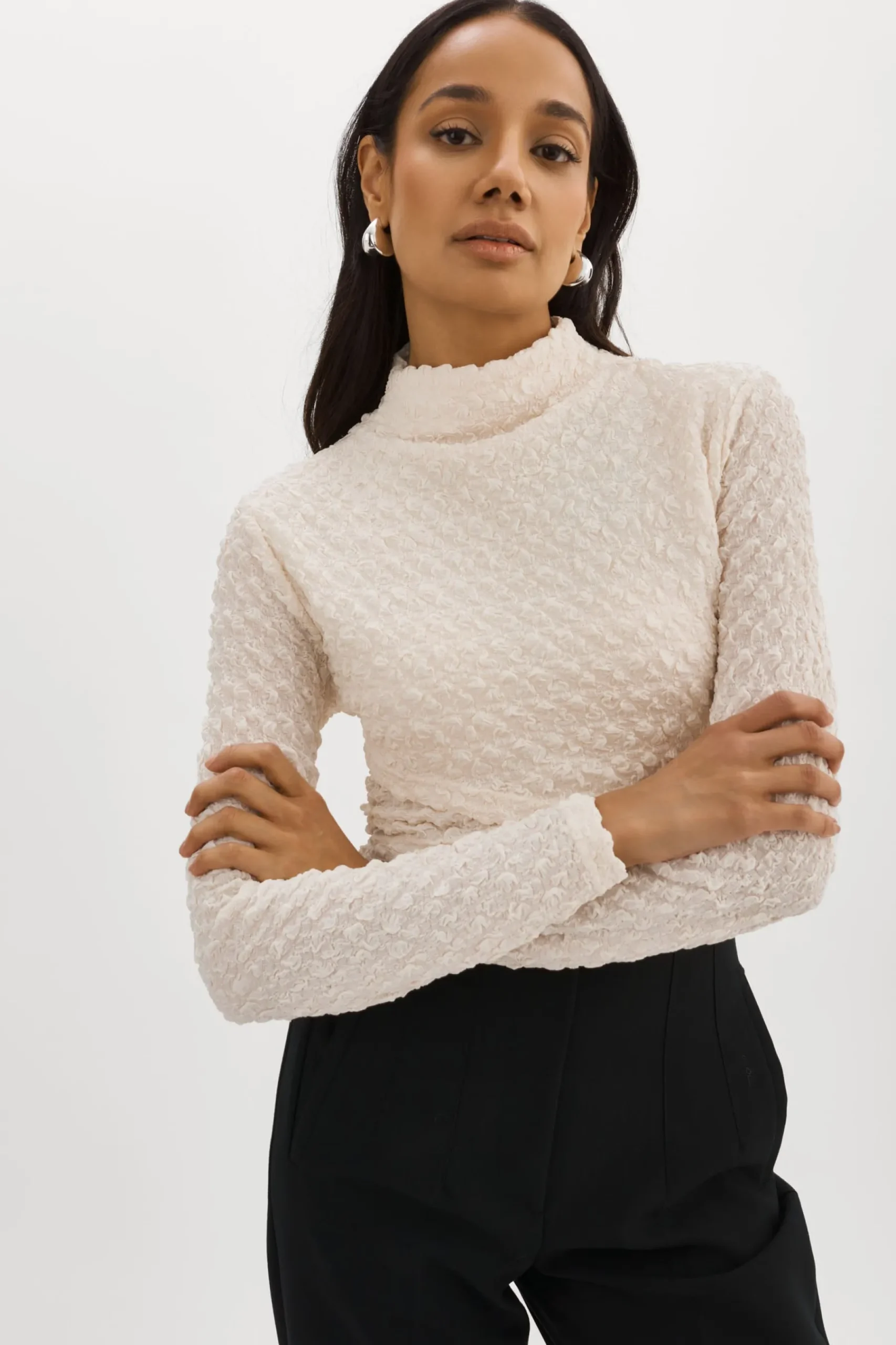 Femme LAMARQUE VELMA | Haut Croisé à Manches Longues