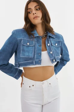 Femme LAMARQUE XANDY | Veste En Cuir Croisée