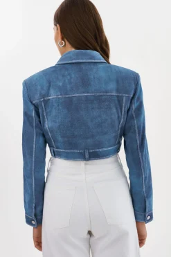 Femme LAMARQUE XANDY | Veste En Cuir Croisée