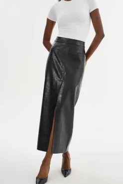 Femme LAMARQUE YVETTE | Faux Leather Maxi Skirt