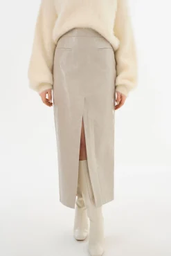 Femme LAMARQUE YVETTE | Faux Leather Maxi Skirt