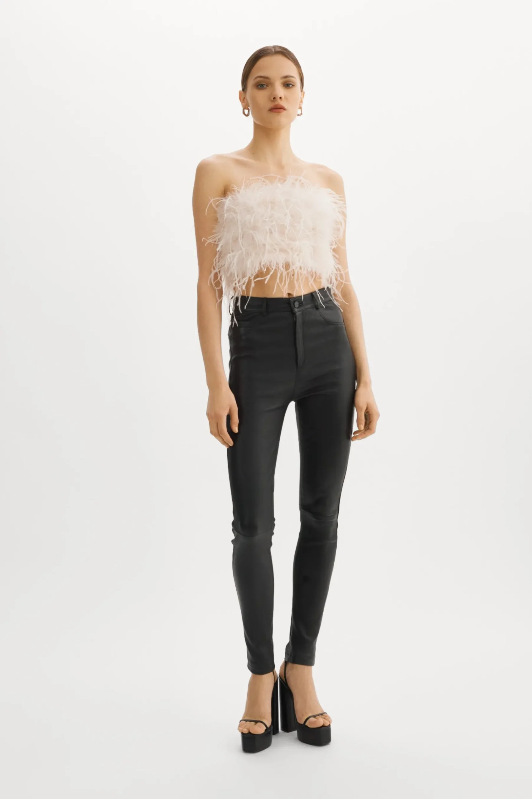 Femme LAMARQUE ZAINA | Bustier De Plumes