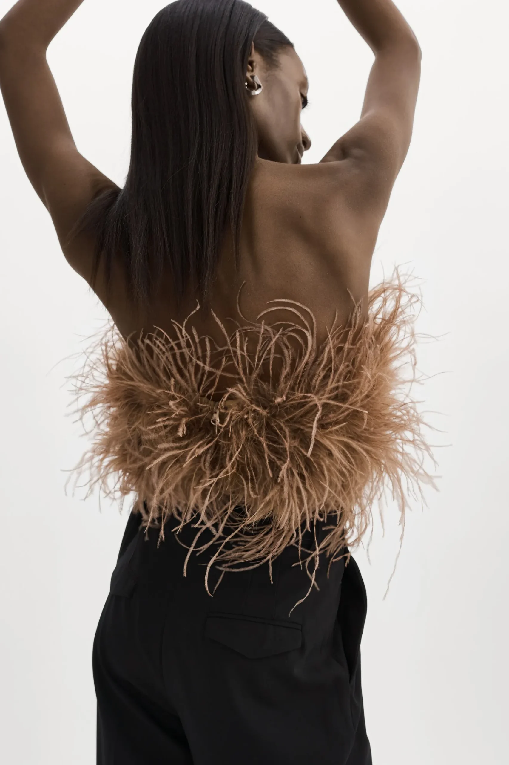 Femme LAMARQUE ZAINA | Bustier De Plumes