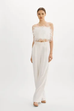 Femme LAMARQUE ZAINA | Bustier De Plumes