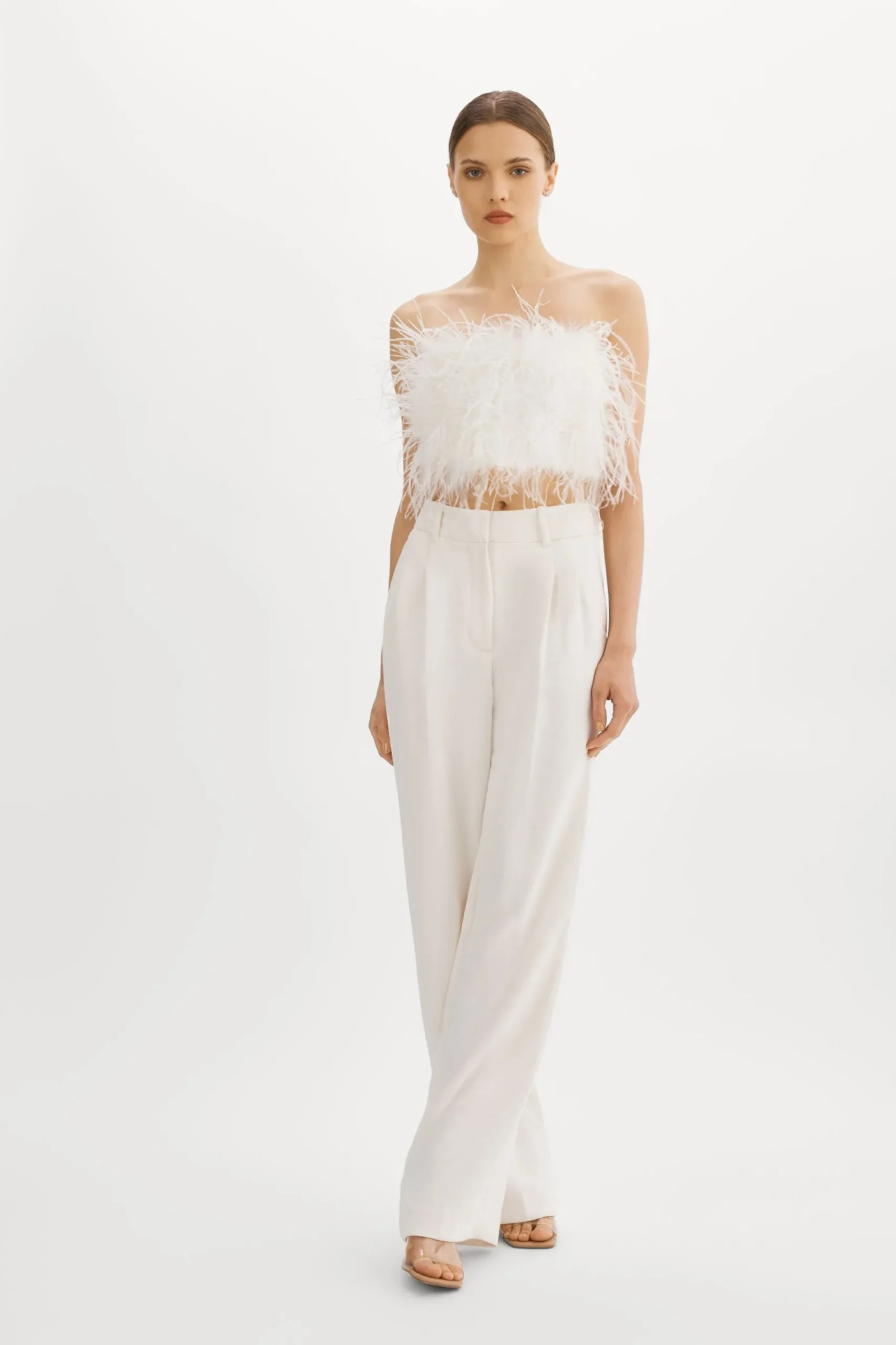 Femme LAMARQUE ZAINA | Bustier De Plumes