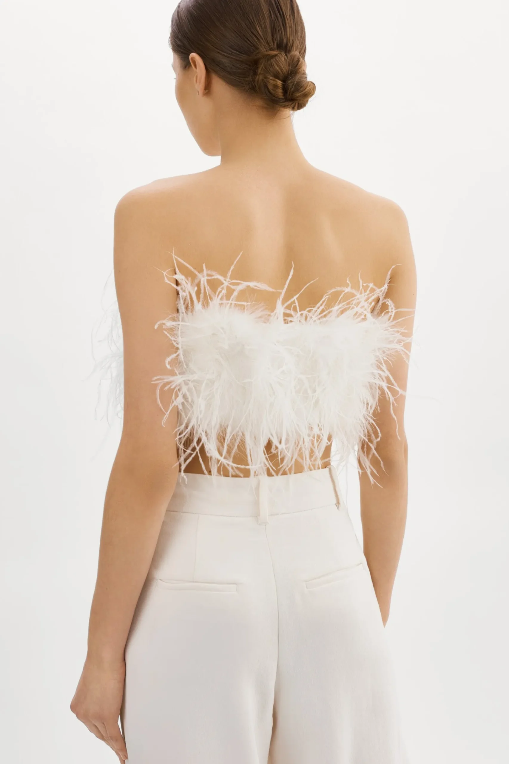 Femme LAMARQUE ZAINA | Bustier De Plumes