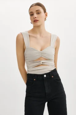 Femme LAMARQUE ZÉLA | Camisole Froncée à Découpes